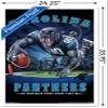 Trends International NFL Carolina Panthers - End Zone 17 Wall Poster, 22.375" x 34", White Framed Version view 3