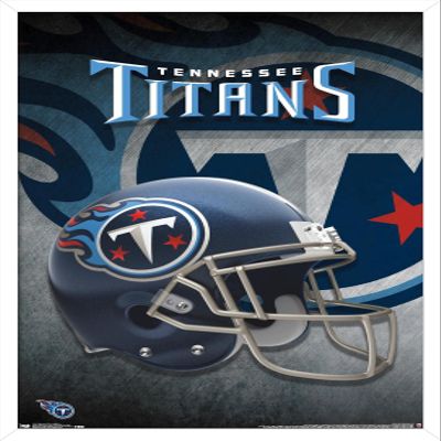 Trends International NFL Tennessee Titans - Helmet 18 Wall Poster, 22.375" x 34", White Framed Version