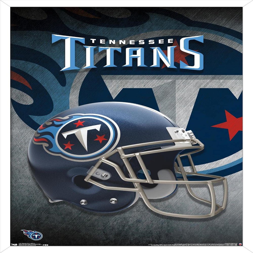 Trends International NFL Tennessee Titans - Helmet 18 Wall Poster, 22.375" x 34", White Framed Version