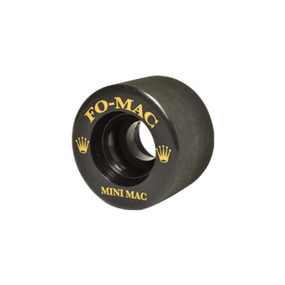 Sure-Grip Fomac Premier Mini Mac Wheels - Made with Vanathane Material | Smaller 45mm Hard Indoor Old School "Clay" Style | Attractive, Stylish & Smooth - Made in USA (Set of 8 wheels, Black Color)