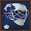 Trends International NHL Toronto Maple Leafs - Mask 16 Wall Poster, 22.375" x 34", Mahogany Framed Version view 1