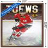Trends International NHL Chicago Blackhawks - Jonathan Toews 17 Wall Poster, 34L x 22.4W, Mahogany Framed Version view 3