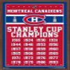 Trends International NHL Montreal Canadiens Champions 13 Wall Poster, 22.375" x 34", Mahogany Framed Version view 1