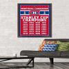 Trends International NHL Montreal Canadiens Champions 13 Wall Poster, 22.375" x 34", Mahogany Framed Version view 2