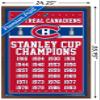 Trends International NHL Montreal Canadiens Champions 13 Wall Poster, 22.375" x 34", Mahogany Framed Version view 3