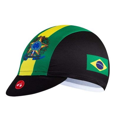 Cycling Caps Men Women Road MTB Bike Bicycle Hats Headwear Team Sports Running Helmet Liner Inside Cap Cycle Bandana Anti-Sweat Breathable Quick Dry Outdoor Sports Racing Brazil