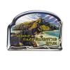 Collectible Novelty Pin for Backpack, Scarf - Made From Jeweler Class Metal - Spartan and the Green Egg Explorer Pin Series: San Juan de Gaztelugatxe, Spain (186) view 1