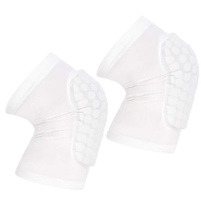 PISIQI Compression Collision Avoidance Knee Sleeve, 3 Sleeves, White, L