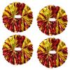 CREATIEE-PRO 4Pcs Metallic Cheerleading Pom Poms, 2 Pair Cheerleader Cheering Squad Pompoms for School Sports Dance Games Team Spirit Cheer view 1