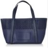 Fanuel A7138-1 High-Performance Bag-in-Bag with Shoulder Strap, Leather Cut, Punching, Commuting to Work Tote Bag, Navy Nevy view 1