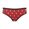 Custom Funny Face Boyfriend Husband Face Pattern Red Women's Personalized Brief Panty Printed with Photo XS view 1