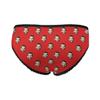 Custom Funny Face Boyfriend Husband Face Pattern Red Women's Personalized Brief Panty Printed with Photo XS view 3