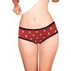 Custom Funny Face Boyfriend Husband Face Pattern Red Women's Personalized Brief Panty Printed with Photo XS view 4
