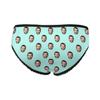 Custom Funny Face Boyfriend Husband Face Pattern Mint Green Women's Personalized Brief Panty Printed with Photo XS view 3