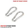 FITNESS MANIAC Stainless Steel Spring Snap Hook Carabiner Home Gym Body Building Weightlifting view 2