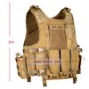 MGFLASHFORCE Tactical Airsoft Vest Adjustable Modular Paintball Vest (Tan) view 3