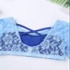 Agoky Little Big Girls Ballet Gym 2PCS Sequins Mermaid Tank Top Shorts Set Tankini Swimwear or Gymnastics Leotard Sky_Blue Lace 13-14 view 4