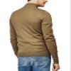 H2H Men's Soft Sweaters Quarter Zip Pullover Classic Ribbed Turtleneck Sweater Beige US XL/Asia 2XL (CMOSWL057) view 4