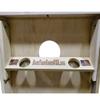 American Flag Series - Premium Cornhole Boards w Cupholders and a Handle - Includes 2 Regulation 4' x 2' Cornhole Boards w Premium Birch Plywood and 8 Cornhole Bags (Windy Flag) view 2