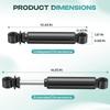 Drive-up Rear Shock Absorbers for EZGO RXV Golf Cart Gas Electric Models 2008-2013.2,Replaces 603637 611724 view 4