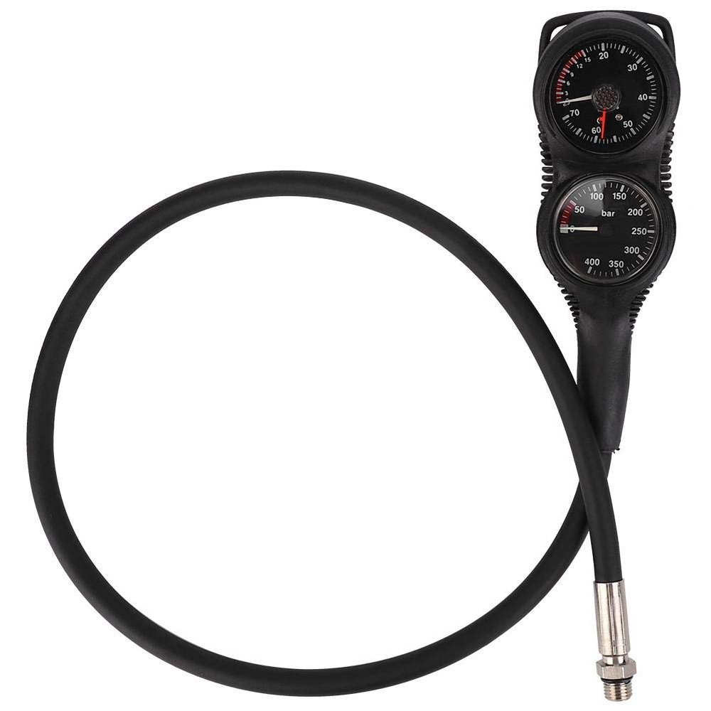 Premium Pressure Professional Diving Pressure Meter 2 Diving Instruments Accurate Submersible Luminous Diving Console Dive Pressure Diving Depth Equipment for Diving