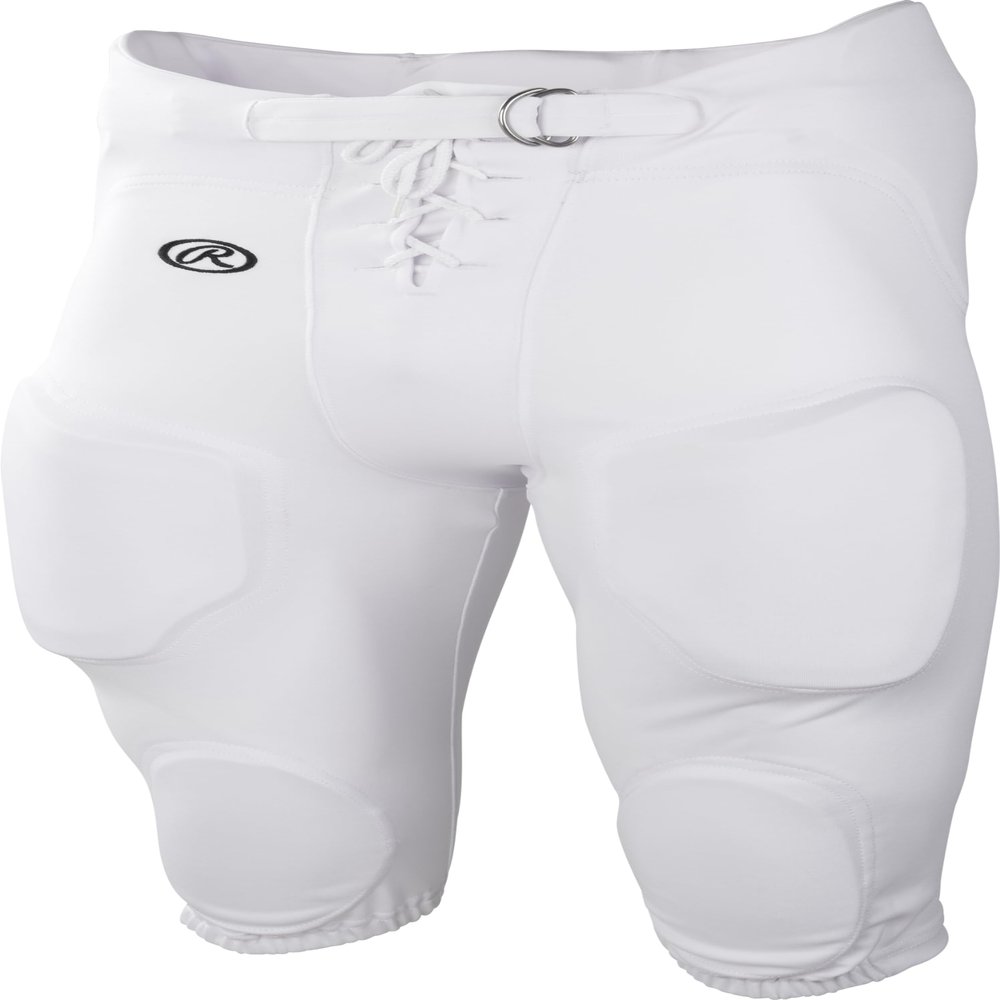 Rawlings | Adult Game/Practice Football Pants, White, Large