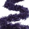 ZUCKER Turkey Feather Chandelle Boa - (72 Inch) - Christmas Decorations - Vibrant Holiday Home Decor - Heavy Feather Boas for Adults - Roaring 20's Costume, Mardi Gras Party Boa - Navy Blue view 2
