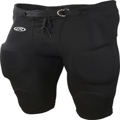 Rawlings | Boy's Lightweight Football Pants | Integrated Pads | Black | X-Small