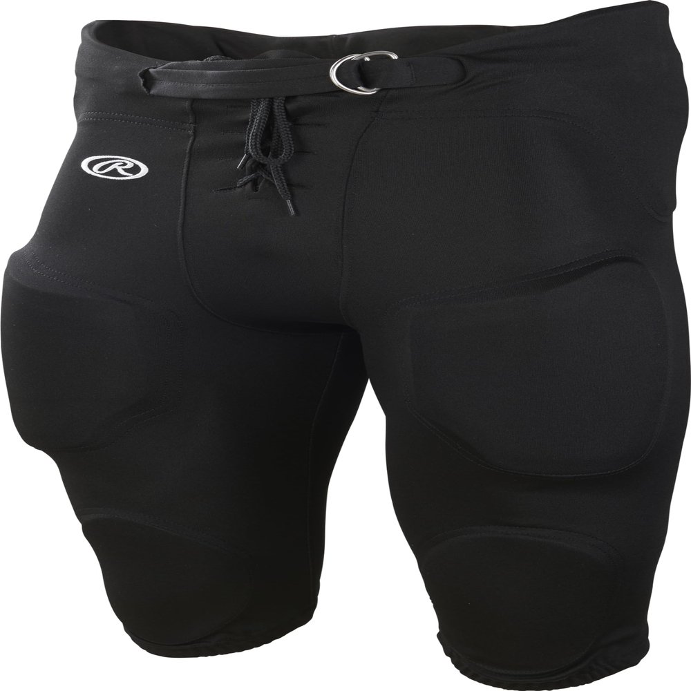 Rawlings | Boy's Lightweight Football Pants | Integrated Pads | Black | X-Small