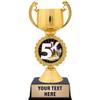 Crown Awards Personalized 5K Trophy, 7.25" Gold Cup 5K Trophies with Free Custom Engraving 20 Pack view 1
