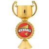Crown Awards Personalized Kickball Trophy, 7.25" Gold Cup Kickball Trophies with Free Custom Engraving 20 Pack view 2