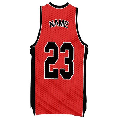 VWAQ Custom Basketball Jersey Removable Wall Decal Personalized Name and Number - BB5 (Red, 30"H X 15.5"W)