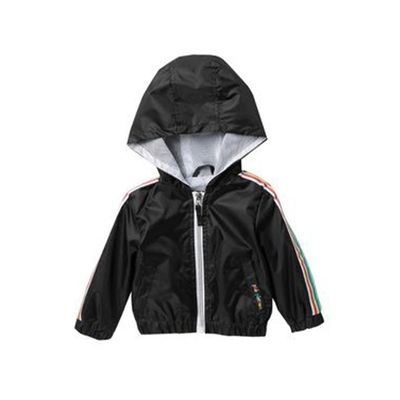 Pink Platinum Toddler Girls Windbreaker Jacket, Black, 2T