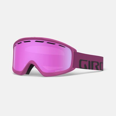 Giro Index OTG Adult Snow Goggles - Berry Wordmark Strap with VIVID Pink Lens (2020)
