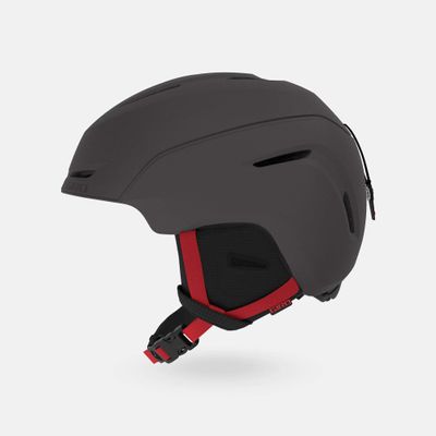 Giro Neo Jr. Kids Snow Helmet - Matte Graphite/Bright Red - Size M (55.5-59cm)