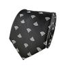 Computer Apparel - Men's Computer Tie - Wifi Necktie - Wifi Tie - Tech Gift - Black & White - Microfiber view 1