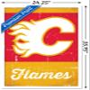 Trends International NHL Calgary Flames - Retro Logo 13 Wall Poster, 22.375" x 34", White Framed Version view 3