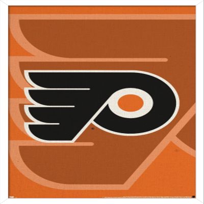 Trends International NHL Philadelphia Flyers - Logo 14 Wall Poster, 22.375" x 34", White Framed Version