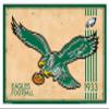 Trends International NFL Philadelphia Eagles - Retro Logo 14 Wall Poster, 22.375" x 34", White Framed Version view 1