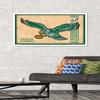 Trends International NFL Philadelphia Eagles - Retro Logo 14 Wall Poster, 22.375" x 34", White Framed Version view 2