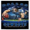 Trends International NFL Dallas Cowboys - End Zone 17 Wall Poster, 22.375" x 34", White Framed Version view 1