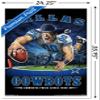 Trends International NFL Dallas Cowboys - End Zone 17 Wall Poster, 22.375" x 34", White Framed Version view 3