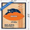 Trends International NFL Chicago Bears - Retro Logo 14 Wall Poster, 22.375" x 34", White Framed Version view 3