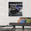 Trends International NFL Baltimore Ravens - Helmet 16 Wall Poster, 22.375" x 34", White Framed Version view 2