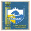 Trends International NFL Los Angeles Chargers - Retro Logo 17 Wall Poster, 22.375" x 34", White Framed Version view 1