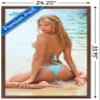 Trends International Sports Illustrated: Swimsuit Edition - Vital Sidorkina 17 Wall Poster, 22.375" x 34", Mahogany Framed Version view 3