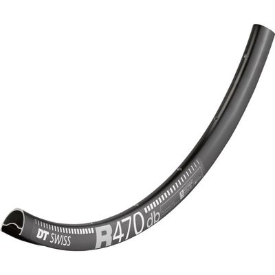DT Swiss R 470 700c Tubeless-Ready Road Disc Rim: 32h, Black