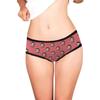 Custom Face Boyfriend Husband Face Pattern Dark Pink High-Cut Brief Panty Underwear for Women Girlfriend M view 4