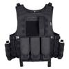 MGFLASHFORCE Tactical Airsoft Vest Adjustable Modular Paintball Vest (Black) view 1