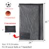 Rudmox Drawstring Mesh Ball Bag,Holds 10+ Soccer Balls, Foldable Swim Bag for Gym, Pool & Beach Gear, Swimming, Basketball Equipment Carryall (L) view 3